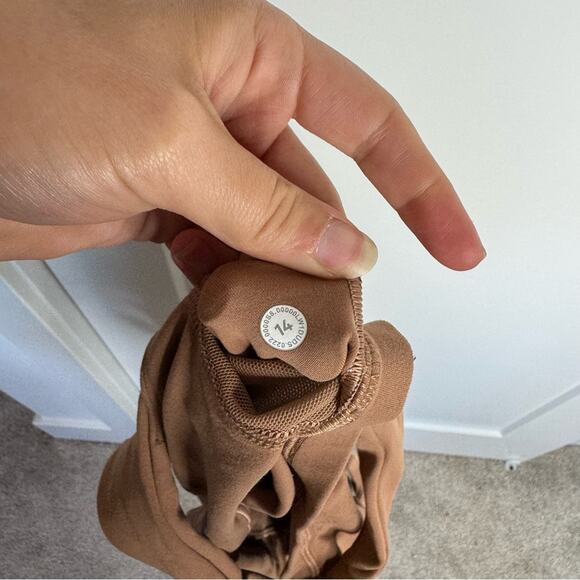 Lululemon Align Tank Top Shelf Bra Dusty Clay Nulu Cropped Active Size 14 - Picture 5 of 5